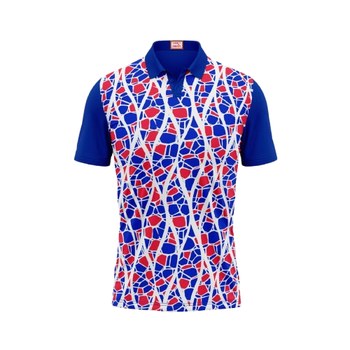 Next Print Customized Polo Neck Royal Blue Jersey NPTS04