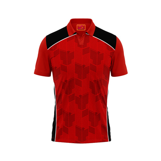 Red Polo Neck Half Sleeve T Shirt NextprintrA1114