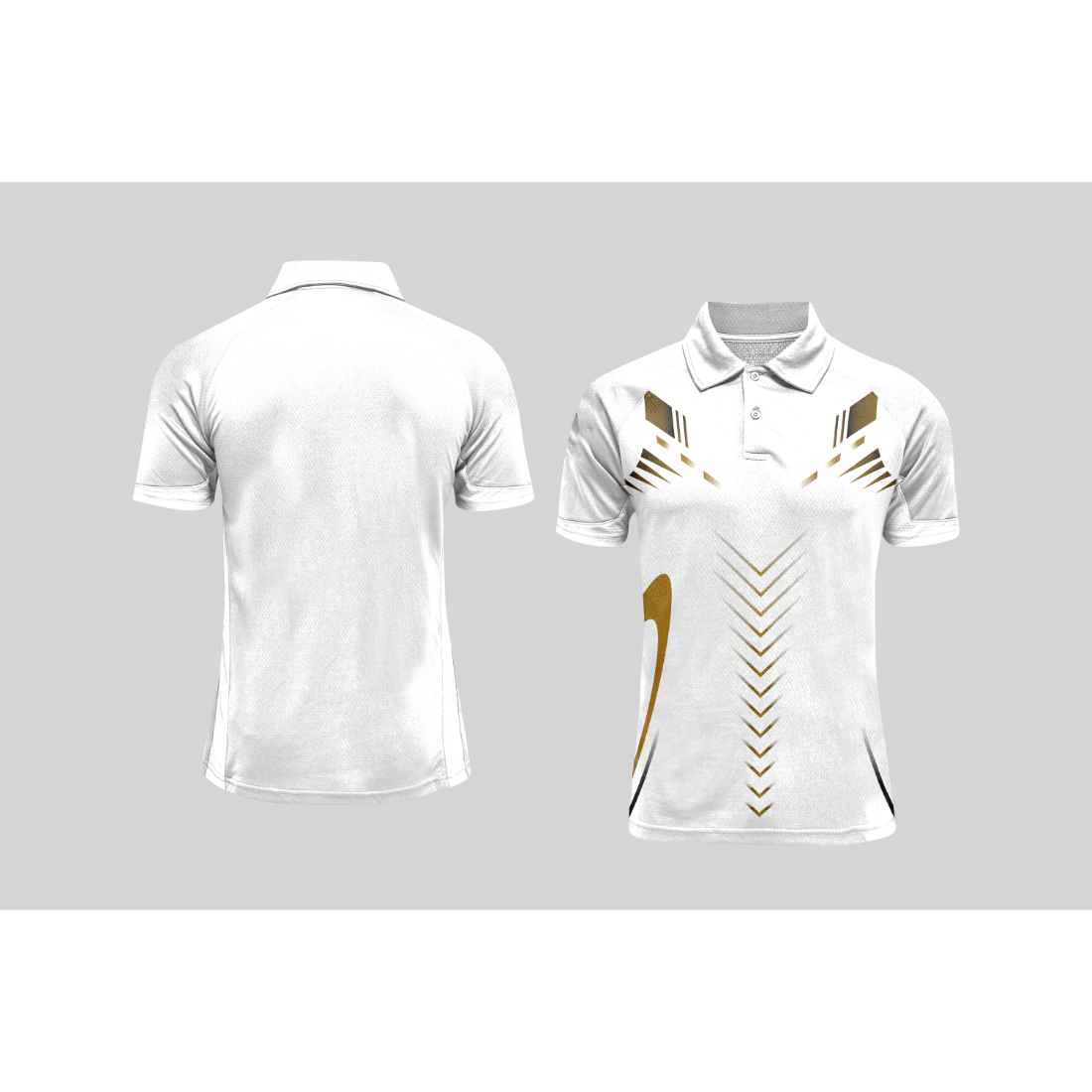 Next Print Cricket Polo Half White Customized Jersey NPCWH00A54