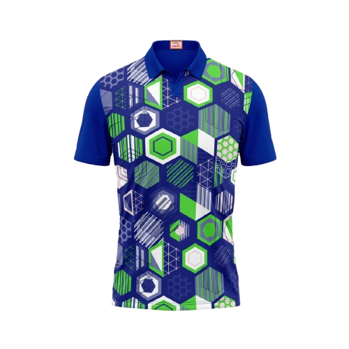 Next Print Customized Polo Neck Royal Blue Jersey NPTS06