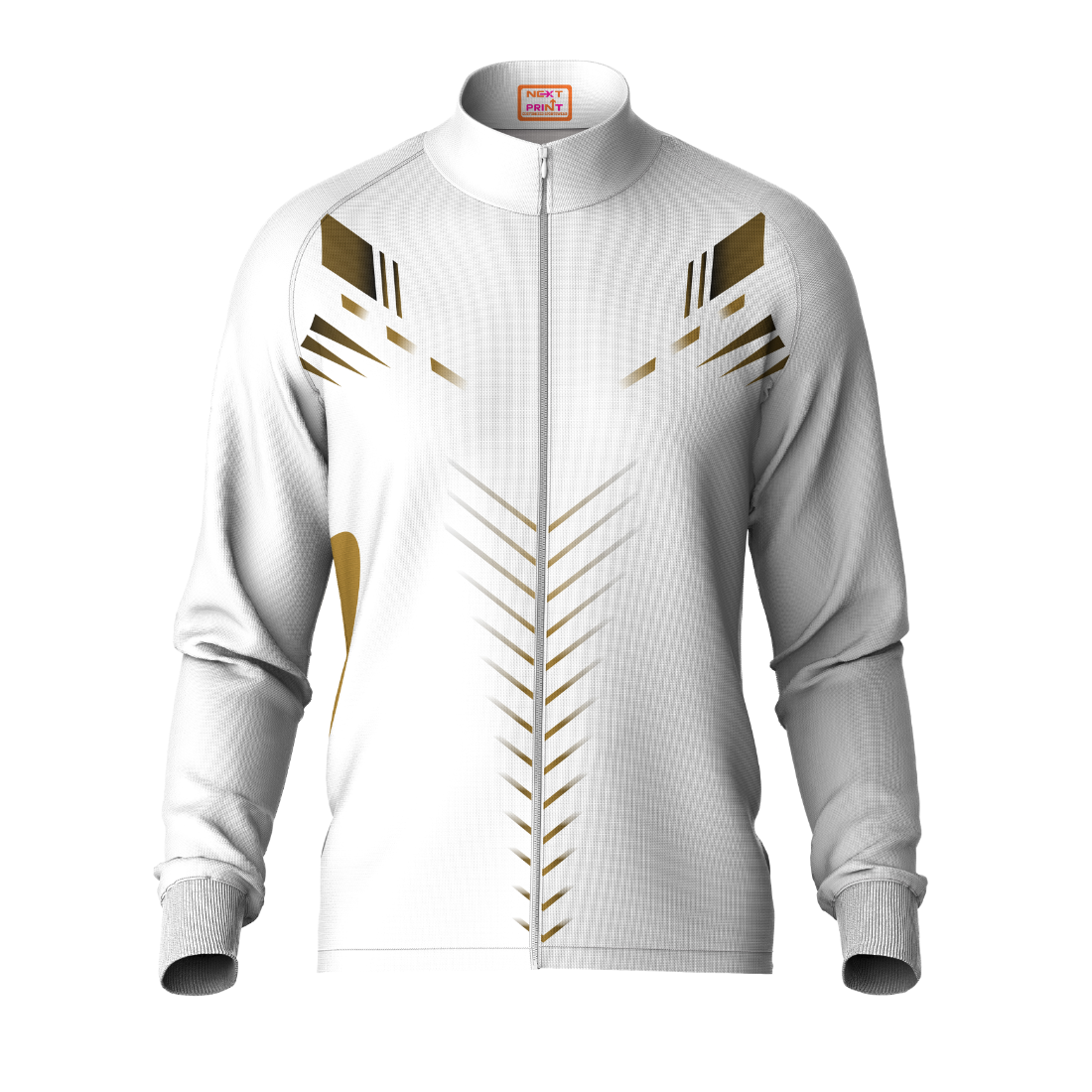 Next Print Printed White Jacket.