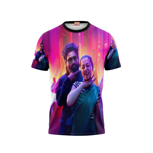 Next Print Allu Arjun Pushpa  Printed T-Shirt.