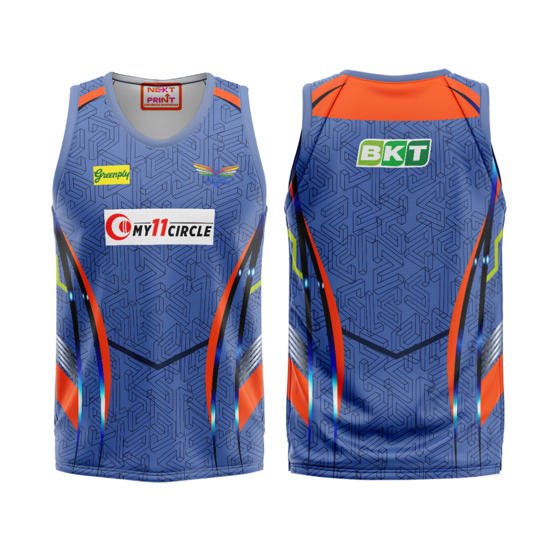 Next Print Customised Ipl Lucknow Super Giants Printed Basketball Jersey.