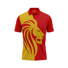 Red Polo Neck Half Sleeve T Shirt Nextprintr NP50000787