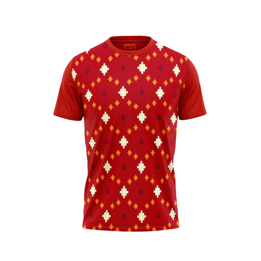 Red Round Neck Half Sleeve Tshirt NextprintrA116