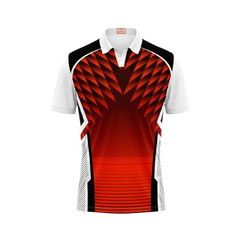 Next Print Customized Polo Neck White Jersey NPTS61