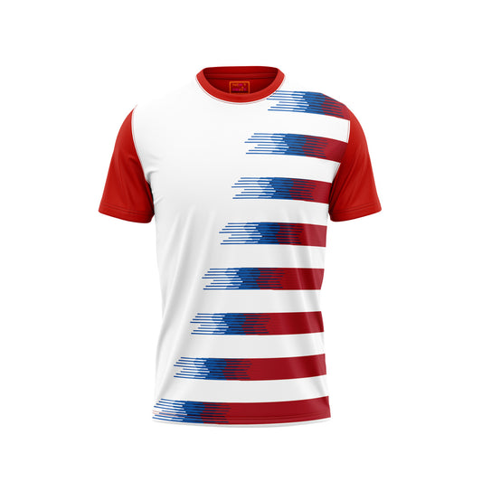 Red Round Neck Half Sleeve Tshirt Nextprintr NP50000788