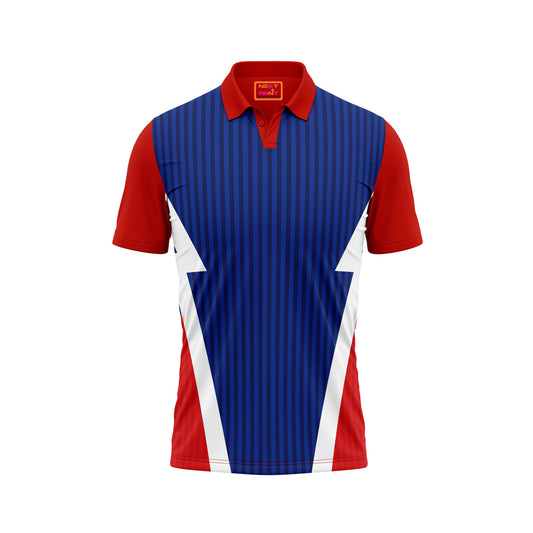 Red Polo Neck Half Sleeve T Shirt Nextprintr NP50000789