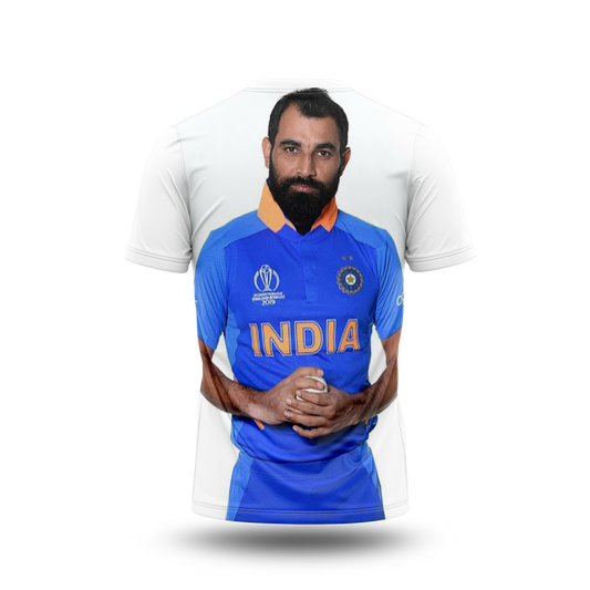 Mohammed Shami Photo Printed T-Shirt.