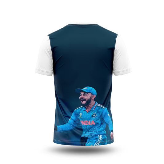 Virat Kohli Photo Printed T-Shirt.