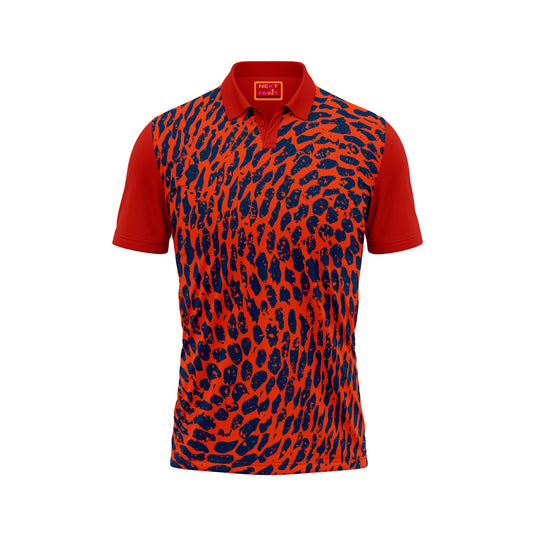 Red Polo Neck Half Sleeve T Shirt NextprintrL127