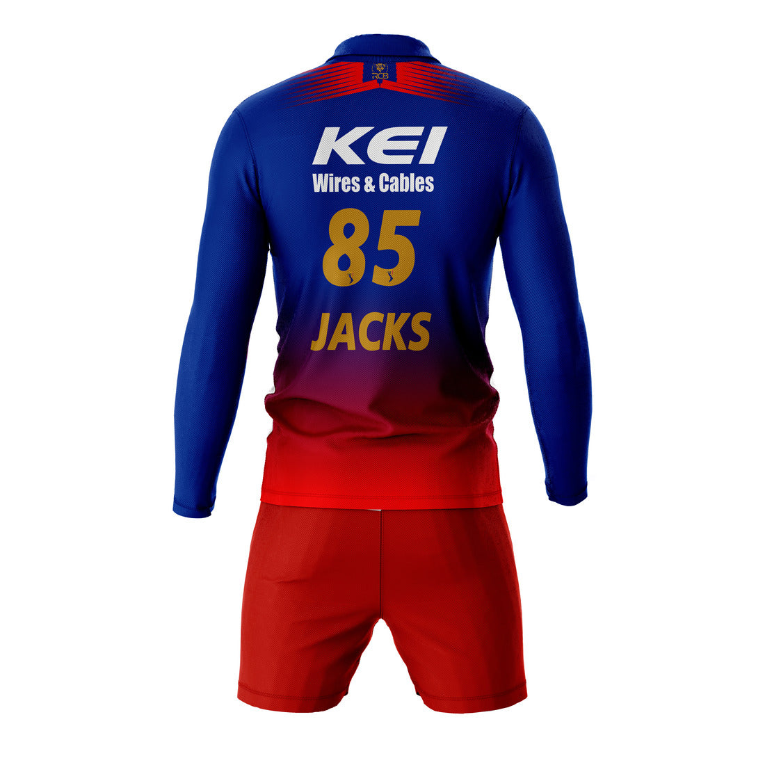 Will Jacks RCB Full Sleeve Polo T Shirt With Shorts RCBFSPTS5