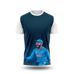 Virat Kohli Photo Printed T-Shirt.