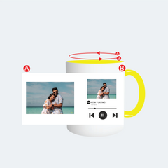 Customised Yellow Color Mug