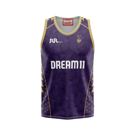 Next Print Customised Ipl Kolkata Knight Riders Printed Basketball Jersey.