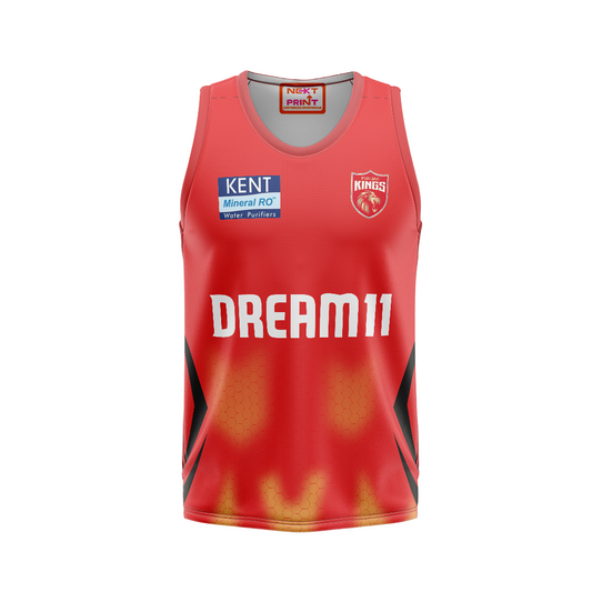 Next Print Customised Ipl Punjab Kings Printed Basketball Jersey
