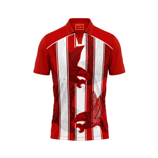 Red Polo Neck Half Sleeve T Shirt NextprintrA133