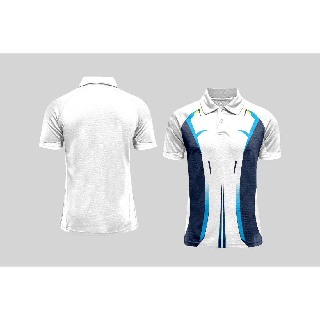 Next Print Cricket Polo Half White Customized Jersey NPCWH00A60