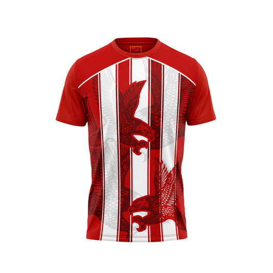 Red Round Neck Half Sleeve Tshirt NextprintrA133