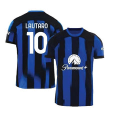 Next Print Lautaro Martinez Jersey 10 Number Mil an Team New Football Jerseys Club Men's Home 2024/2025