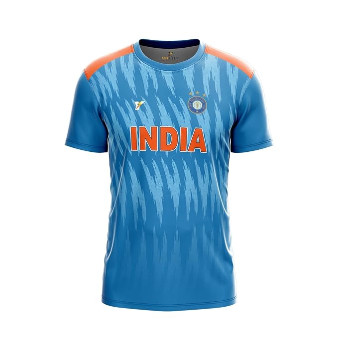 NextPrint India World Cup Jersey Collection CWC ODI 2023 | Customised Cricket Jersey with Name & Number | Sizes 2Y to 4XL | Men, Women & Kids | Breathable Sportswear for Fans T-Shirt