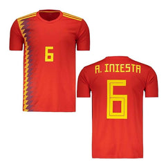 Next Print Iniesta  Iniesta Jersey Legends National Jersey 6 Number Football Jerseys Club Team Men's Home