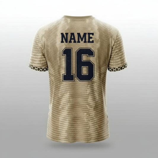 Next Print Desert Viper Sports Jersey – Custom Name & Number | Kids, Men, Women Sizes 2Y to 4XL | Football, Cricket, E-Sports Jersey | Breathable Fabric | Premium Sublimation Print Beige