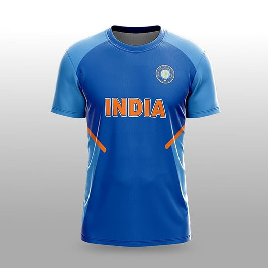 NextPrint India World Cup Jersey Collection CWC 2019 (BLUE) | Customised Cricket Jersey with Name & Number | Sizes 2Y to 4XL | Men, Women & Kids | Breathable Sportswear for Fans T-Shirt (Copy) (Copy) (Copy)