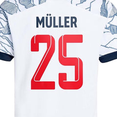 Next Print  Muller Jersey New Club 25 Number Football Jerseys Men's Away