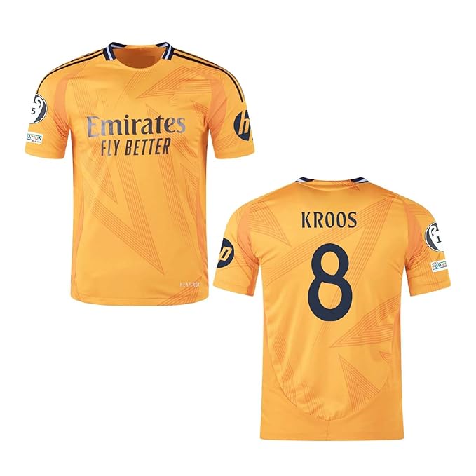Next Print Toni Kroos Jersey 8 Number Jersey Football Jerseys Liga Club Men's Third New