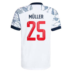 Next Print  Muller Jersey New Club 25 Number Football Jerseys Men's Away