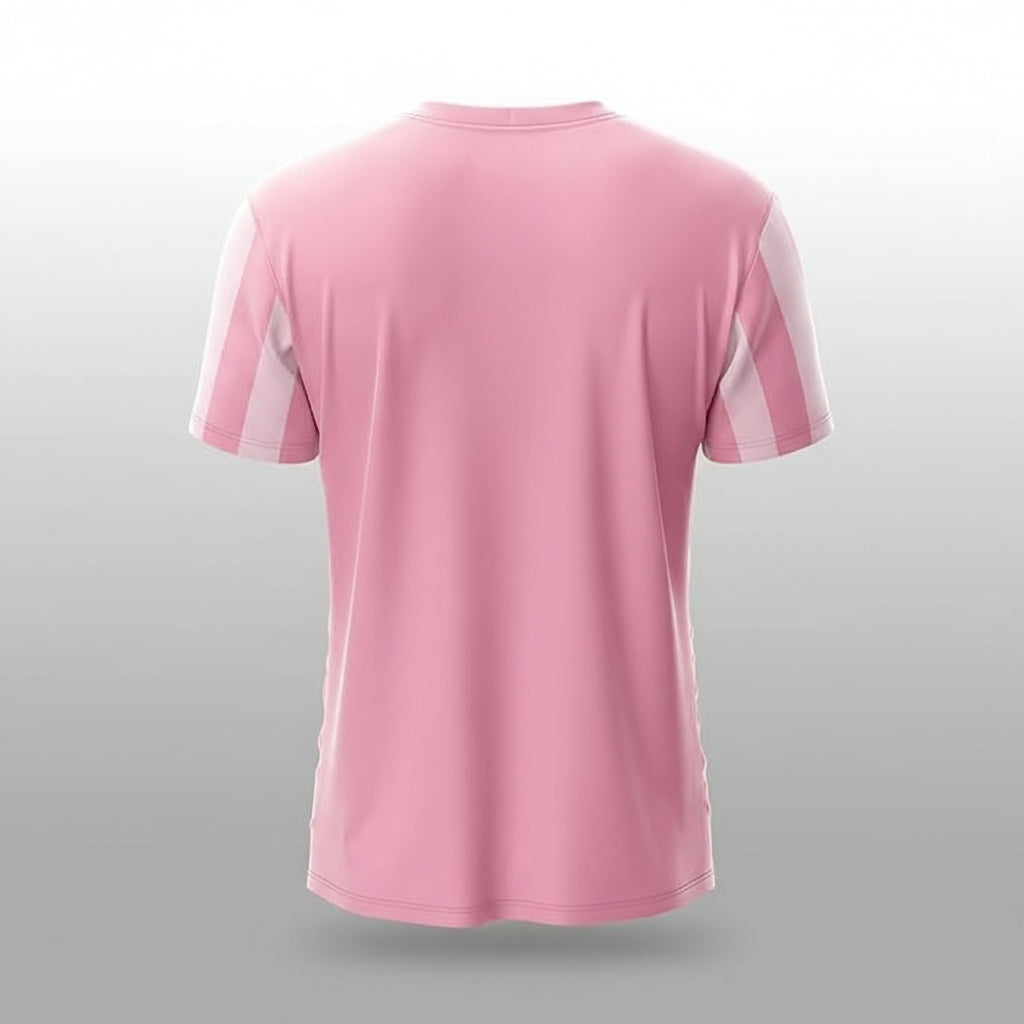 Next Print 25/26 Pink Personalized Home Football Jersey | Custom Name & Number Fan Team Shirt | Lightweight Dry-Fit Unisex Event Sports Top Men Women Kids | Group Gifting Comfort Kit India