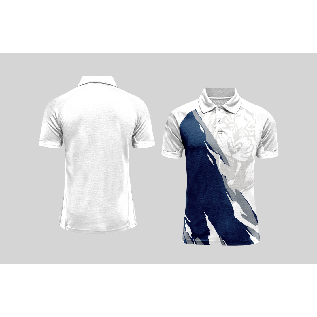 Next Print Cricket Polo Half White Customized Jersey NPCWH00A61