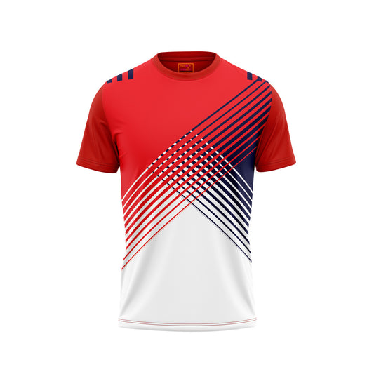 Red Round Neck Half Sleeve Tshirt Nextprintr NP50000800