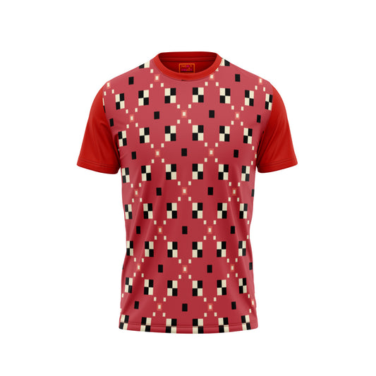 Red Round Neck Half Sleeve Tshirt NextprintrA134