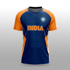 NextPrint India World Cup Jersey Collection CWC 2019 (ORANGE) | Customised Cricket Jersey with Name & Number | Sizes 2Y to 4XL | Men, Women & Kids | Breathable Sportswear for Fans T-Shirt