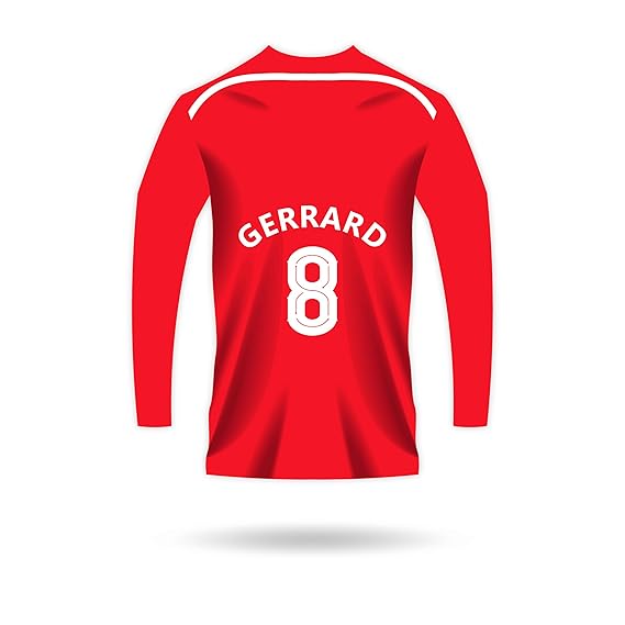 NextPrint Steven Gerrard #8 Liverpool Home Full Sleeve Jersey – Men’s Premium Football Shirt