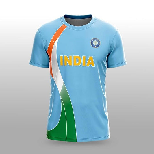 NextPrint India World Cup Jersey Collection CWC 2007 | Customised Cricket Jersey with Name & Number | Sizes 2Y to 4XL | Men, Women & Kids | Breathable Sportswear for Fans T-Shirt