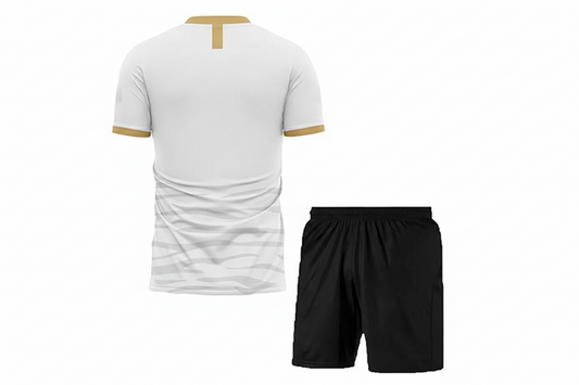 NextPrint Cristiano Ronaldo #7 Football Jersey with Black Shorts – Soccer Kit for Kids, Boys & Men