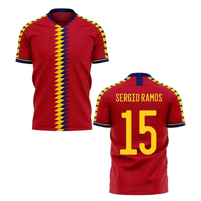 Sergio Ramos Jersey 15 Number Liga Nation Team Football Jerseys Club Men's Home