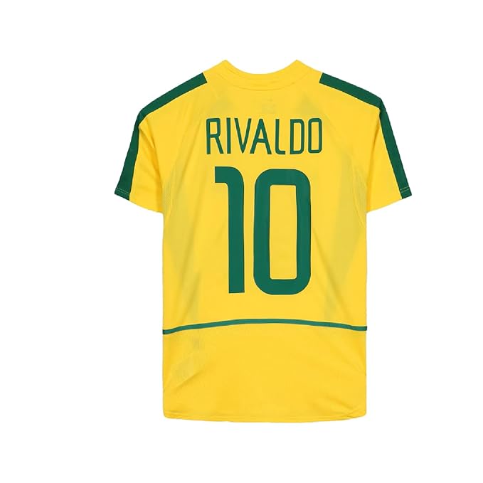Rivaldo Jersey Legend Jersey 10 Number Famous Old Legend National Football Jerseys Team Men's Home