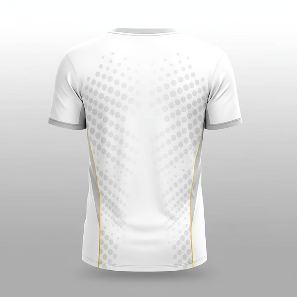Next Print 2025/26 Personalized Home Football Jersey | Custom Name & Number Club Team Fan Shirt | Lightweight Dry-Fit Unisex Sportswear Men Women Kids | Group Gifting Summer Sports Top India White
