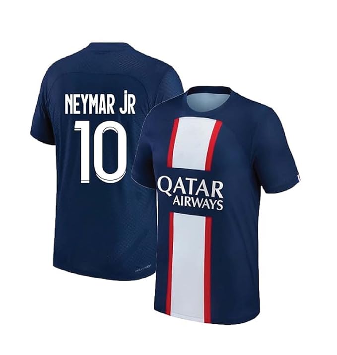 Neymar Jersey 10 Number Paris Club Team Old Football Jerseys Club Men's Home
