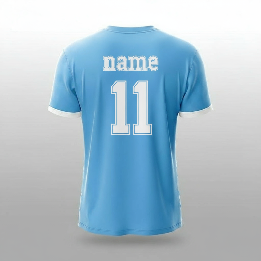 Next Print New Man-Chester City 25/26 Home Football Jersey – Customised & Personalised Name & Number – Kids, Men & Women – Sizes 2 Years to 4XL Blue