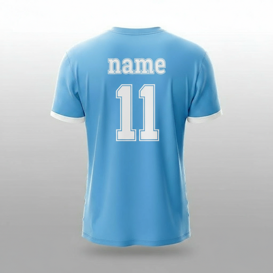 Next Print New Man-Chester City 25/26 Home Football Jersey – Customised & Personalised Name & Number – Kids, Men & Women – Sizes 2 Years to 4XL Blue