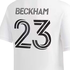 Next Print David Beckham Jersey 23 Number Football Jerseys New Club Team Men's Jersey White