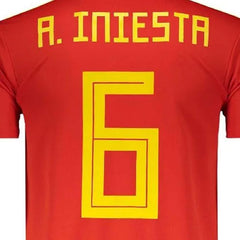 Next Print Iniesta  Iniesta Jersey Legends National Jersey 6 Number Football Jerseys Club Team Men's Home