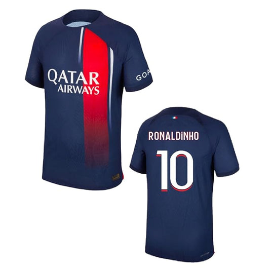Next Print  Ronaldinho Jersey Liga Club 10 Number Legend Jersey Football Jerseys Club Team Men's Home