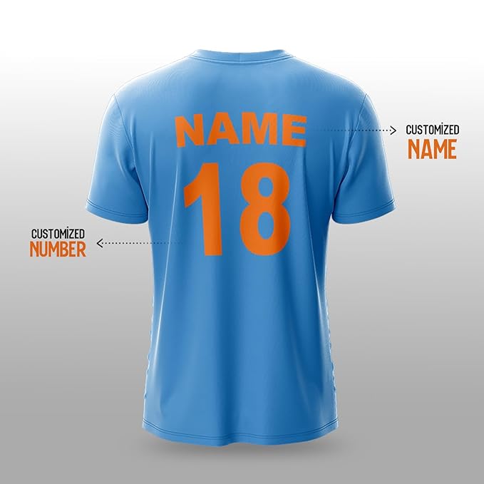 NextPrint India World Cup Jersey Collection CWC 2015 | Customised Cricket Jersey with Name & Number | Sizes 2Y to 4XL | Men, Women & Kids | Breathable Sportswear for Fans T-Shirt (Copy) (Copy)
