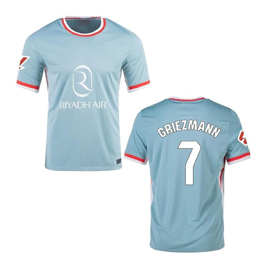 Next Print Grizmann Jersey Liga Madrid 7 Number New Football Jerseys Club Team Men's Away (Copy)